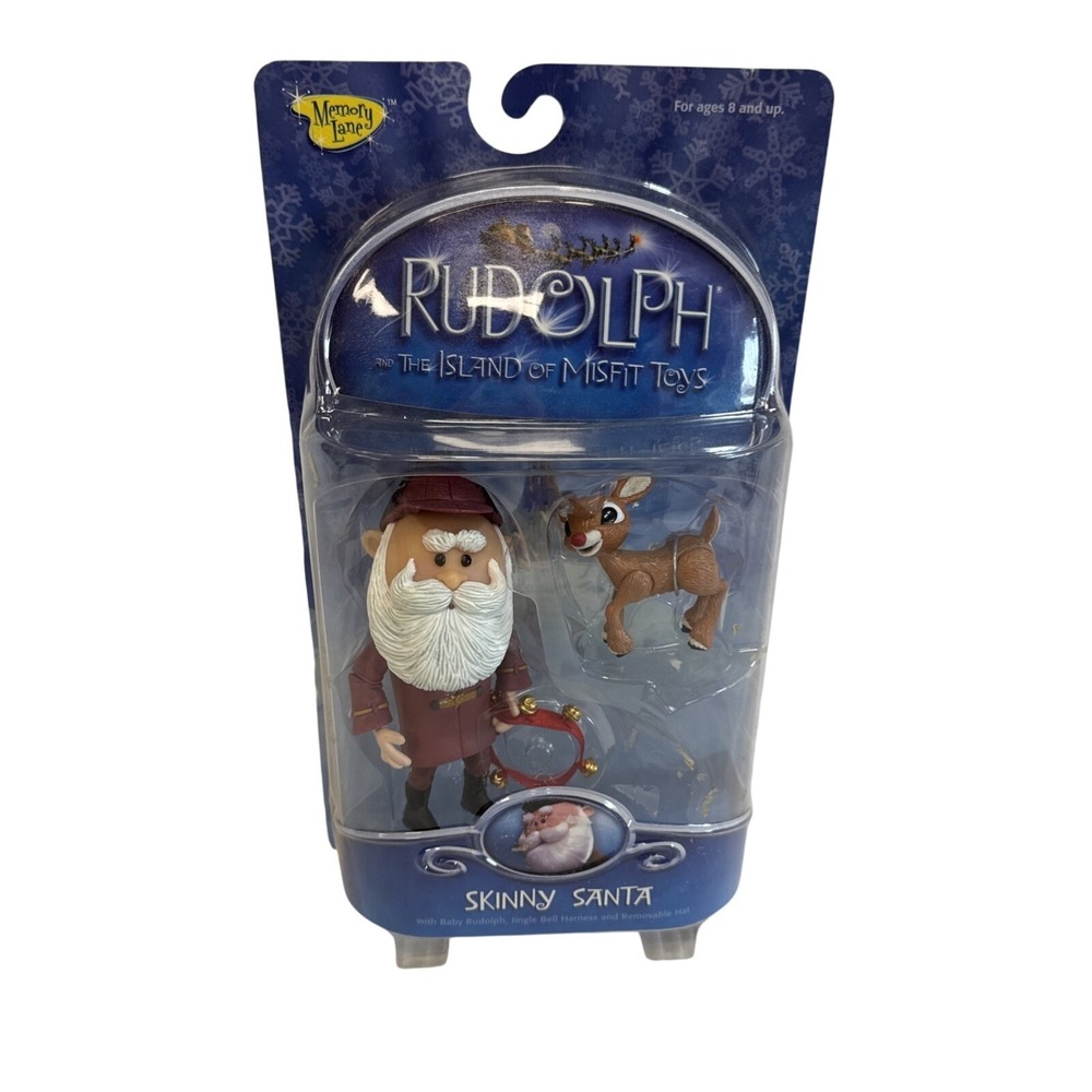 Memory Lane Rudolph Island of Misfit Toys Skinny Santa Baby Rudolph Figure 06766